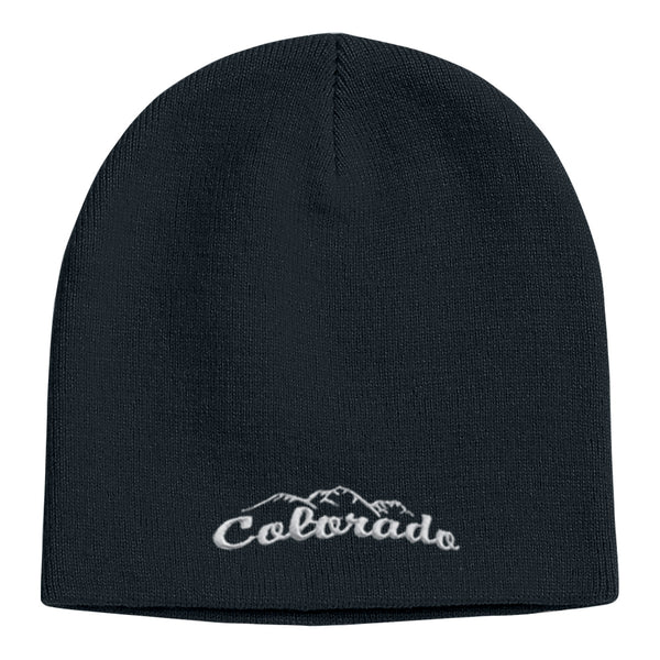 Custom embroidered knit beanie with logo