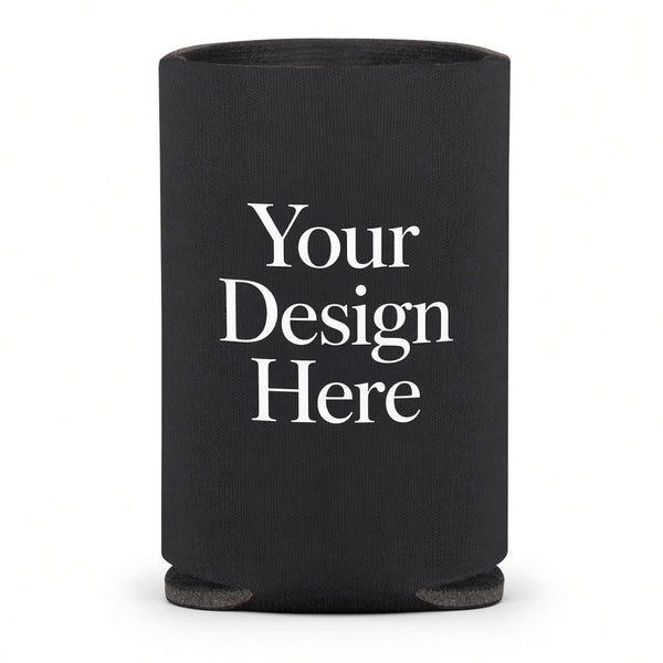 Full Color Collapsible Can Cooler custom printed with a sample design