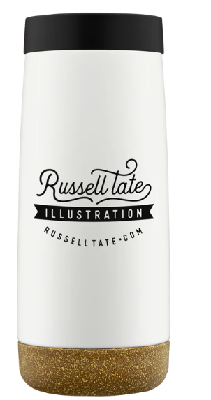 Ello Cole 16 oz Tumbler custom printed with a sample design