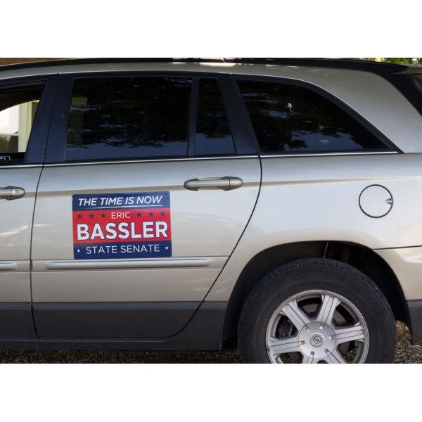 Car Door Magnet Signs custom printed with a sample design