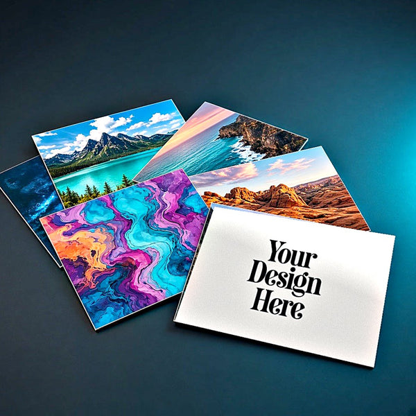 Full color postcards with Your Design Here placeholder