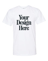 White American Apparel 2001 Fine Jersey T-Shirt with Your Design Here placeholder