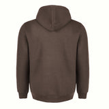 317 Hooded Sweatshirt — Custom Screen Printed - Chocolate back