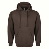 317 Hooded Sweatshirt — Custom Screen Printed - Chocolate front