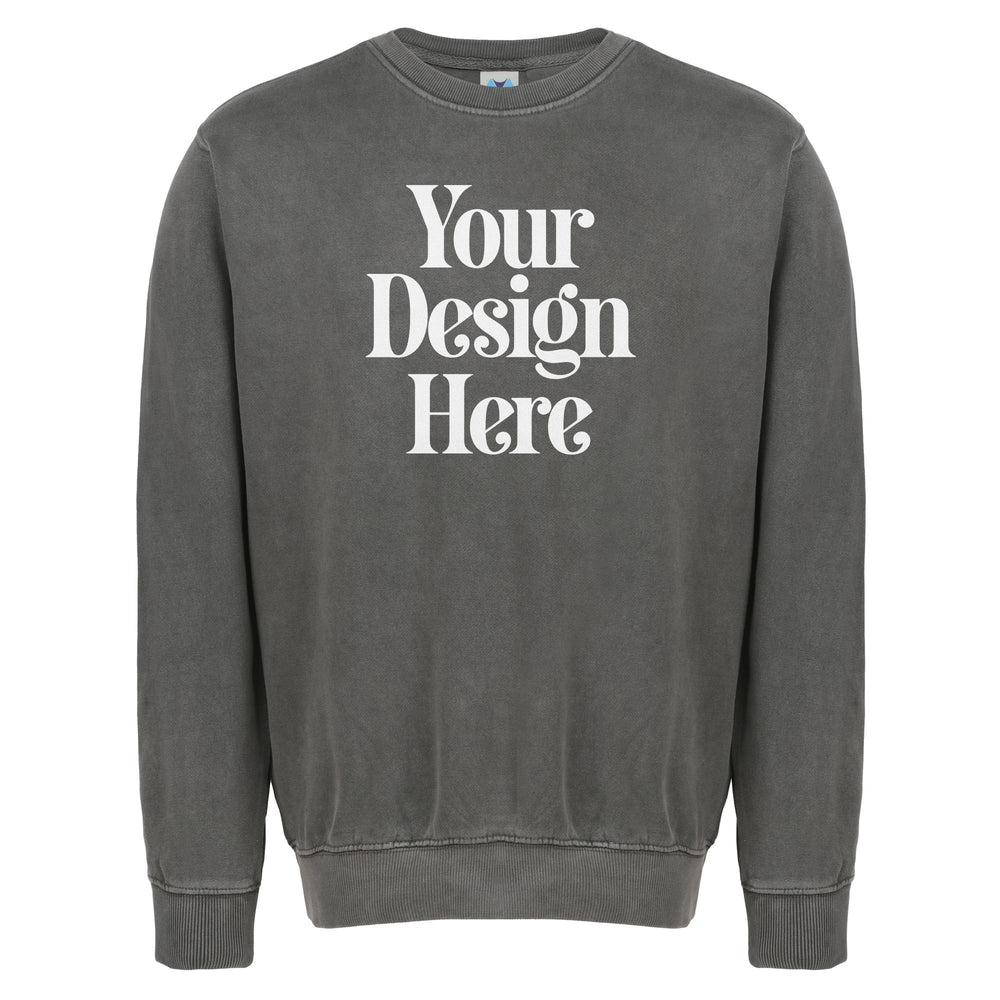 403 Pigment-Dyed Crewneck Sweatshirt — Custom Screen Printed - Your Design Here