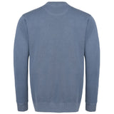 403 Pigment-Dyed Crewneck Sweatshirt — Custom Screen Printed - Blue Jeans back