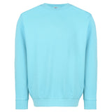 403 Pigment-Dyed Crewneck Sweatshirt — Custom Screen Printed - Lagoon front