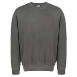 403 Pigment-Dyed Crewneck Sweatshirt — Custom Screen Printed - Pepper front