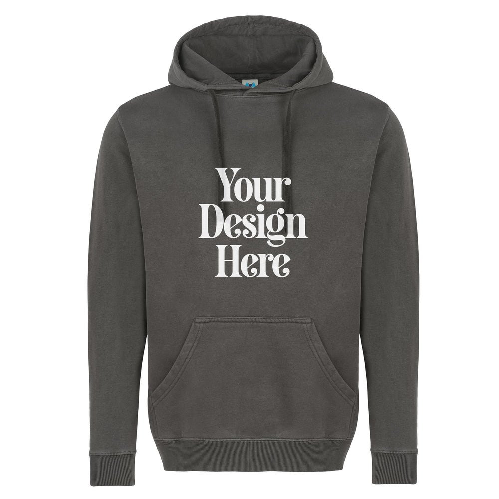 417 Pigment-Dyed Hooded Sweatshirt — Custom Screen Printed - Your Design Here