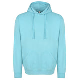 417 Pigment-Dyed Hooded Sweatshirt — Custom Screen Printed - Lagoon front