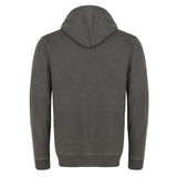 417 Pigment-Dyed Hooded Sweatshirt — Custom Screen Printed - Pepper back