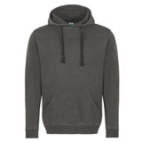 417 Pigment-Dyed Hooded Sweatshirt — Custom Screen Printed - Pepper front