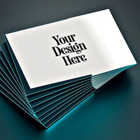 Full color business cards with Your Design Here placeholder