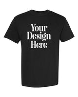 Black Comfort Colors 1717 Garment-Dyed Heavyweight T-Shirt with Your Design Here placeholder
