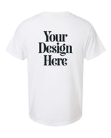 White Comfort Colors 1717 Garment-Dyed Heavyweight T-Shirt with Your Design Here placeholder (back)