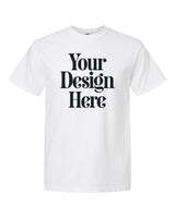 White Comfort Colors 1717 Garment-Dyed Heavyweight T-Shirt with Your Design Here placeholder