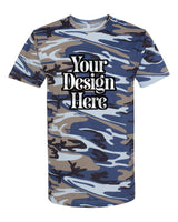 Blue Woodland Code Five 3907 Camo T-Shirt with Your Design Here placeholder
