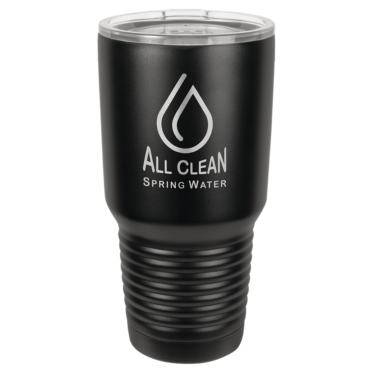 Laser Engraved 30 oz Insulated Ringneck Tumbler custom printed with a sample design