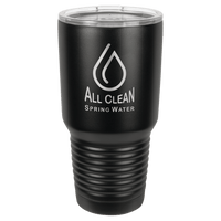 Laser Engraved 30 oz Insulated Ringneck Tumbler custom printed with a sample design