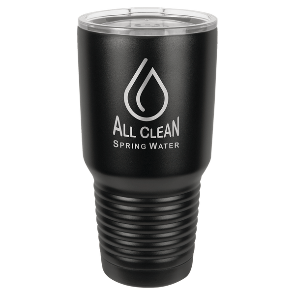 Laser Engraved 30 oz Insulated Ringneck Tumbler custom printed with a sample design