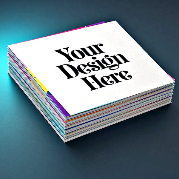 Full color flyers with Your Design Here placeholder