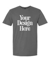 Charcoal Gildan 64000 Softstyle T-Shirt with Your Design Here placeholder