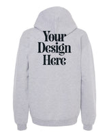 Sport Grey Gildan SF500 Softstyle Midweight Hooded Sweatshirt with Your Design Here placeholder (back)