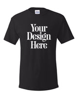 Black Hanes 5280 Essential-T Cotton T-Shirt with Your Design Here placeholder