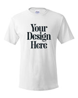 White Hanes 5280 Essential-T Cotton T-Shirt with Your Design Here placeholder