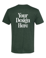 Black Forest Next Level 6010 Triblend T-Shirt with Your Design Here placeholder (back)