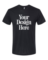 Black Next Level 6010 Triblend T-Shirt with Your Design Here placeholder