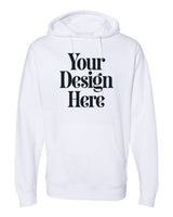 White Independent Trading Co. SS4500 Midweight Hooded Sweatshirt with Your Design Here placeholder
