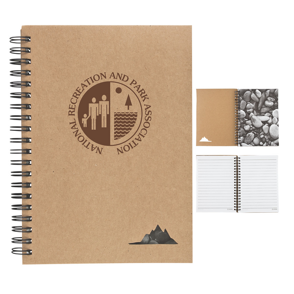 Stone Paper Notebook custom printed with a sample design